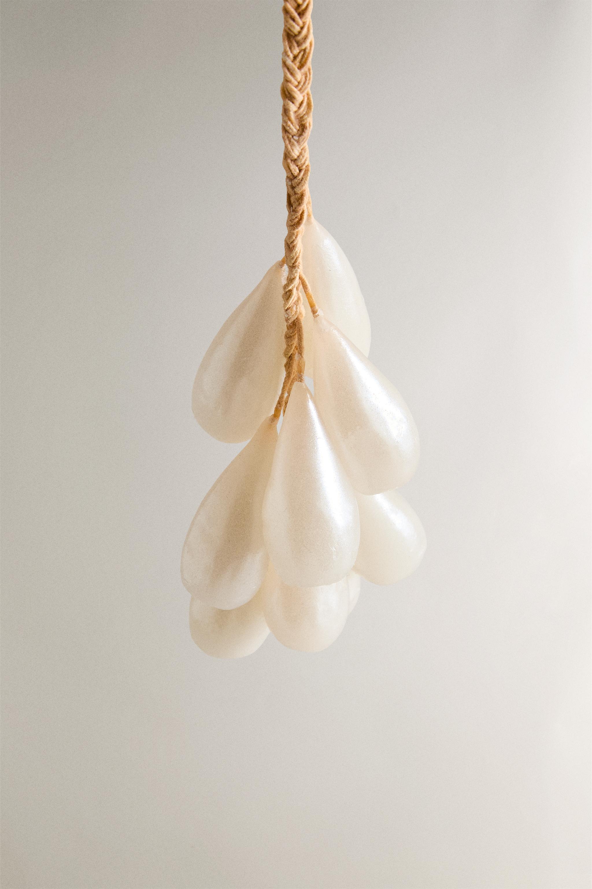 SET OF PEARLY CLUSTER CHRISTMAS CANDLES (SET OF 10)